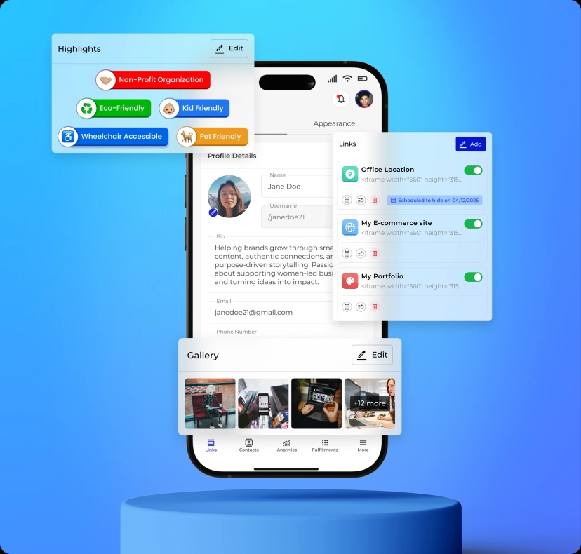 Powerful Profile & Content Hub